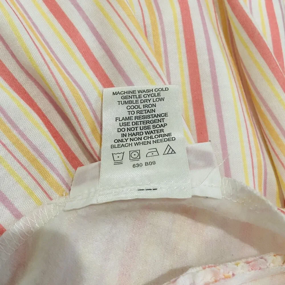 Kit’s Striped Nightie Girls Size M American Girl Pjs Pajama Dress Like Your Doll